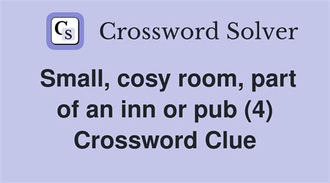 small room crossword clue|Small rooms.